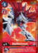 The image is a Digimon trading card for a Digimon named BaoHuckmon [BT6-011] (Event Pack 3) [Double Diamond Promos]. It is a Level 4 Champion Digimon with a white and red armored appearance and a large, jagged tail. The promo card has a red border and features stats: Play Cost 5, Digivolve Cost 2, and DP 6000. Its effect mentions deleting an opponent’s Digimon.