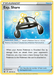 The image is of an Exp. Share (126/163) [Sword & Shield: Battle Styles] Pokémon card, part of the Trainer and Item categories. This Uncommon card depicts a black, circular device with four yellow spheres on top. The background features a metallic silver design with blue accents, emblematic of Battle Styles.