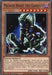 An image of the Yu-Gi-Oh! card "Masked Beast Des Gardius [SBCB-EN107] Common." The card features a demonic creature with a dark, muscular body, glowing red eyes, and intricate armor. As part of the Speed Duel: Battle City Box, it boasts attributes such as ATK 3300 and DEF 2500 and is classified as a Fiend/Effect Monster.