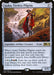 The image features the Magic: The Gathering card Golos, Tireless Pilgrim [Core Set 2020] from Core Set 2020. It has a silver-bordered frame and shows a Legendary Artifact Creature standing beside a waterfall. The card's text details its abilities, such as searching the library for a land card and exiling the top three cards for later play.