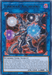 A Yu-Gi-Oh! trading card featuring "Linkmail Archfiend [MP20-EN125] Rare," a blue-themed Link/Effect Monster with metallic armor and wings, holding a spear. This Dark type Cyberse creature boasts 2800 ATK and is Special Summoned from the Extra Deck. The background showcases a chaotic, fiery landscape.