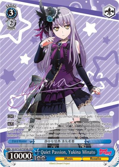 Quiet Passion, Yukina Minato (BD/W73-E075SPMb SPM) [BanG Dream! Vol.2]