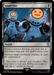 A Magic: The Gathering card titled "Snuff Out [Doctor Who]." This uncommon instant, with a mana cost of 3 generic and 1 black, features two robotic figures with smiley faces and needles protruding from their hands. The card's ability allows you to destroy a nonblack creature, bypassing regeneration.