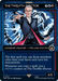 A **Magic: The Gathering** card featuring **The Twelfth Doctor (Showcase) [Doctor Who]**, a Legendary Creature. The Time Lord Doctor is an older male with white hair, wearing a dark suit. His hand is extended, and blue energy swirls around him. The card's text includes abilities related to casting spells and gaining counters.