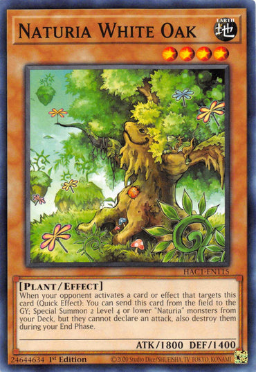 Naturia White Oak (Duel Terminal) [HAC1-EN115] Parallel Rare