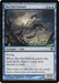 A Magic: The Gathering card named **Sky-Eel School [Scars of Mirrodin]** from **Magic: The Gathering**, illustrated by Daniel Ljunggren. It features eerie, magic-infused eels flying above dark, jagged rocks in a stormy sky. The card details its abilities: Flying, draw a card then discard one, with power/toughness 3/3.
