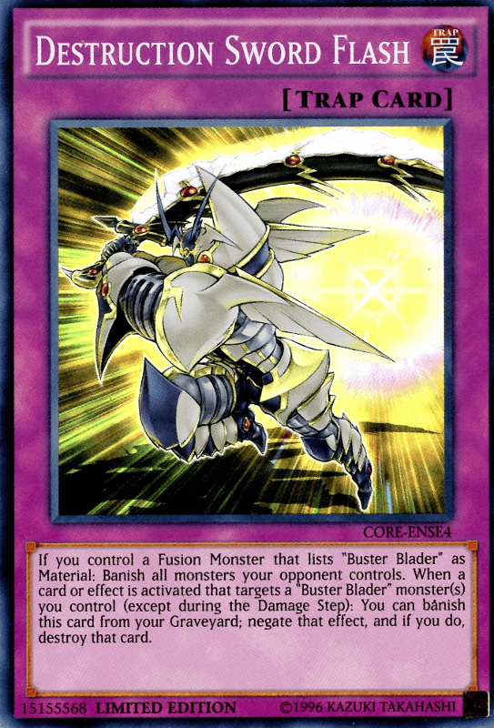 Destruction Sword Flash [CORE-ENSE4] Super Rare