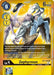 An image of the Digimon card "Zephyrmon [BT7-036] (Event Pack 3) [Next Adventure Promos]." The card showcases an illustration of a humanoid Digimon with wings and armor, floating in the air. It has stats like Level 4, play cost 6, digivolve cost 3 from Lv. 3 or Hybrid Digivolve for 1 from Lv. 4, and 6000 DP. The text details