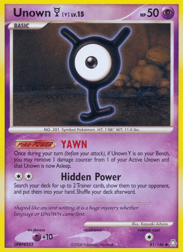 Unown Y (81/146) [Diamond & Pearl: Legends Awakened]