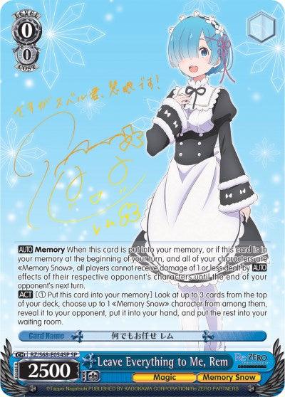 Leave Everything to Me, Rem (RZ/S68-E054SP SP) [Re:ZERO Memory Snow]