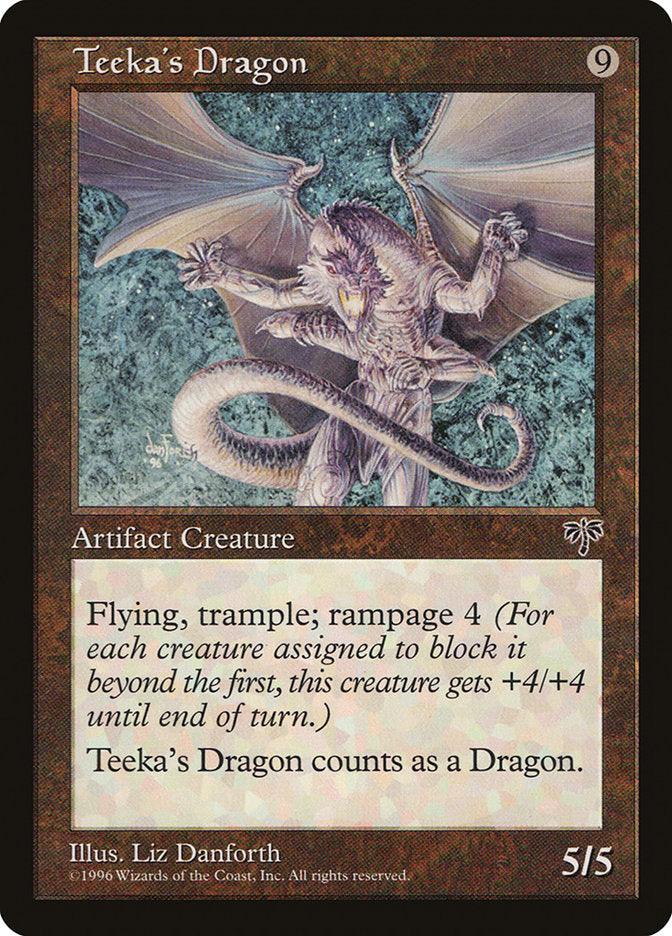 A Magic: The Gathering card depicts 