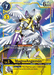 The MagnaAngemon [BT1-060] (Alternate Art) from Release Special Booster Ver.1.0 features an Archangel Digimon adorned in white and gold armor with six angelic wings, wielding a staff topped with a purple orb. This card has a play cost of 7, level 5, and 6000 DP, and includes effects like "Recovery +1" and "+1000 DP for every 3 security.