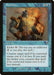 A Magic: The Gathering card titled "Prohibit [Invasion]" features a light blue border and an illustration of a blue-skinned figure casting a spell on a bearded man. The text box reads: "Counter target spell if its mana value is 2 or less. If you paid the Kicker cost, counter that spell if its mana value is 4 or less instead.