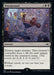 Magic: The Gathering card "Disemvowel (Galaxy Foil) [Unfinity]" showcases a sorcery scene in an Unfinity set. A scientist between electrified machines celebrates with colorful confetti. It costs three generic and two black mana: "Destroy target creature. Its controller loses 1 life per unique vowel in its name." Without vowels, no one can hear you scream.