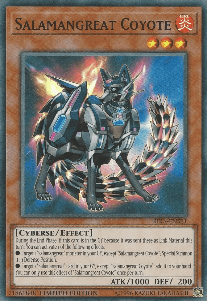 A Yu-Gi-Oh! trading card titled 