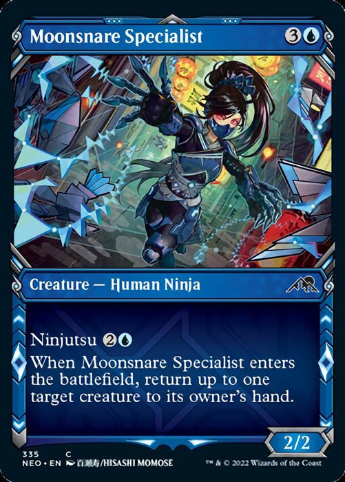 Moonsnare Specialist (Showcase Ninja) [Kamigawa: Neon Dynasty]