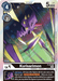 Image of a Digimon promotional card named "Kurisarimon [P-045] [Promotional Cards]." The card features a purple, insect-like Digimon with yellow accents. In the background are abstract circular designs in blue and green hues. Kurisarimon has the "All Turns" ability that offers protection for other Digimon with the same name.