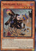 A Yu-Gi-Oh! trading card from the Structure Deck: Albaz Strike titled "Springans Kitt [SDAZ-EN002] Ultra Rare." This Dark type Beast/Effect Monster features a humanoid feline in futuristic armor wielding a laser gun. It boasts 1700 ATK and 1000 DEF. Detailed game text and the card number SDAZ-EN002 are also visible.