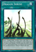 The image is of the "Dragon Shrine [SDBE-EN019] Super Rare" Spell Card from the Yu-Gi-Oh! trading card game. Featured in many Structure Decks, this card depicts a mystical shrine formed by numerous Dragon-Type monster skeletons curving upwards toward the sky. It has a blue-green frame and detailed rules text describing its effect.
