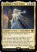 A Magic: The Gathering card titled "Saruman of Many Colors [The Lord of the Rings: Tales of Middle-Earth]" from Magic: The Gathering. It features a white-haired wizard in ornate robes holding a staff with a blue aura. This Legendary Creature, Avatar Wizard boasts detailed game text with Ward ability and casting restrictions. 5/4.