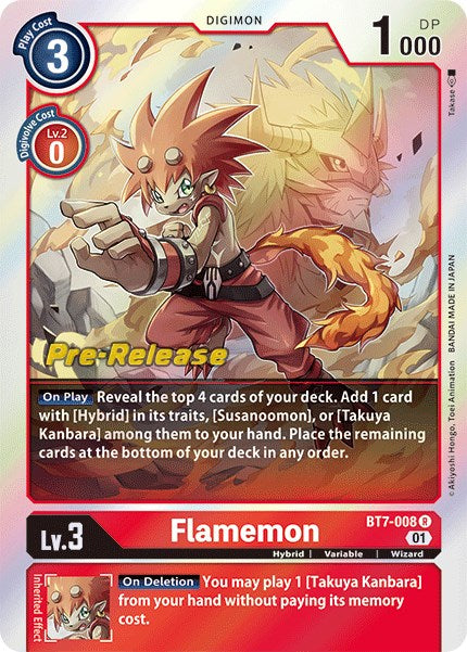 A Digimon card titled 