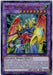 Image of a Yu-Gi-Oh! trading card titled "VWXYZ-Dragon Catapult Cannon [LART-EN032] Ultra Rare." The Fusion/Effect Monster showcases a futuristic robot with blue and yellow armor, red wings, and various weaponry. It has stats "ATK/3000 DEF/2800" and its text details are clearly visible.