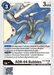 The image displays a Digimon card, ADR-04 Bubbles [EX2-048] [Digital Hazard], showcasing a D-Reaper series creature with a large, floating body enhanced by tendrils and glowing red accents. It has a play cost of 3 and 3000 DP, offering specific game instructions.