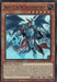 A trading card featuring Dreiath III, the True Dracocavalry General [MACR-EN023] Ultra Rare, a True Draco Wyrm/Effect Monster adorned in dark armor with blue tattered wings. Boasting 2100 ATK and 2800 DEF points, it includes a detailed description of its abilities and restrictions. This 1st Edition card is from the Yu-Gi-Oh! series.
