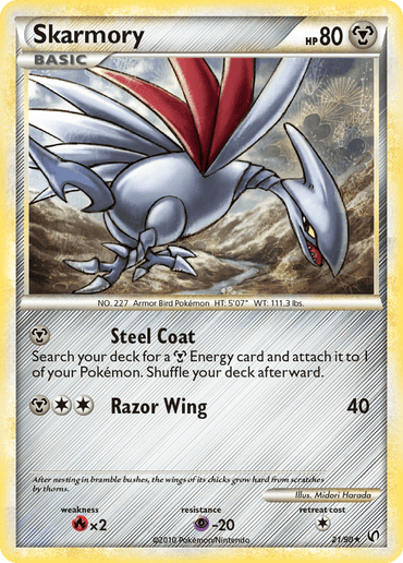 Skarmory (21/90) [HeartGold & SoulSilver: Undaunted]