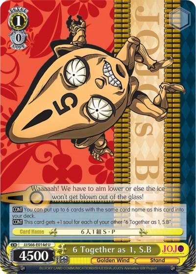 A yellow character card from a trading card game with a robotic character featuring a conical head and four arms making a shocked face. The card's title reads 