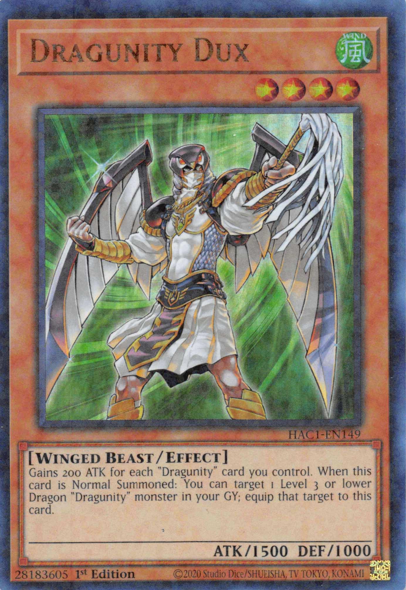 Dragunity Dux (Duel Terminal) [HAC1-EN149] Parallel Rare