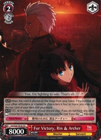 For Victory, Rin & Archer (FS/S34-TE18 TD) [Fate/Stay Night [Unlimited Blade Works]]