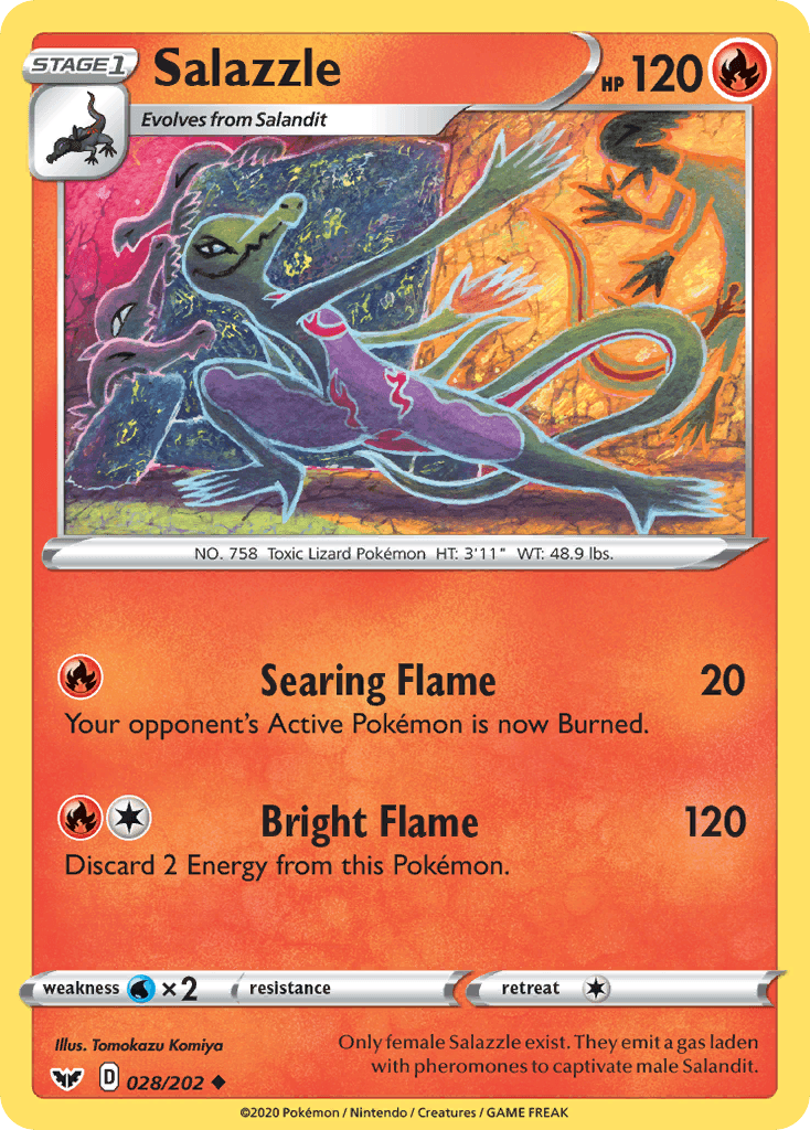 Salazzle (028/202) [Sword & Shield: Base Set]