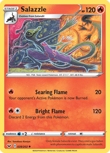 Salazzle (028/202) [Sword & Shield: Base Set]