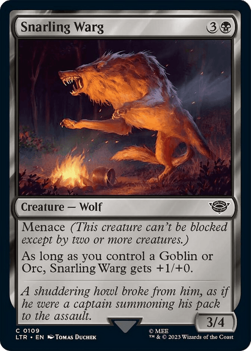 Snarling Warg [The Lord of the Rings: Tales of Middle-Earth]