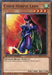 Trading card of "Cyber Harpie Lady [SBCB-EN173] Common" from the Yu-Gi-Oh! series. The image depicts a fierce purple-armored woman with red hair wielding a crystal-tipped staff, with fire in the background. Part of the Speed Duel Battle City Box, this card details her effect, type, and attack/defense points: ATK 1800, DEF 1300.
