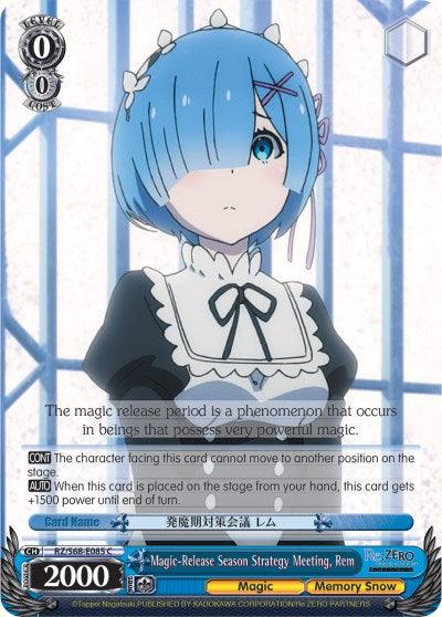 Magic-Release Season Strategy Meeting, Rem (RZ/S68-E085 C) [Re:ZERO Memory Snow]