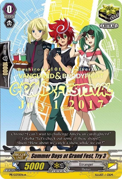 Summer Days at Grand Fest, Try 3 (PR/0370EN A) [Promo Cards]