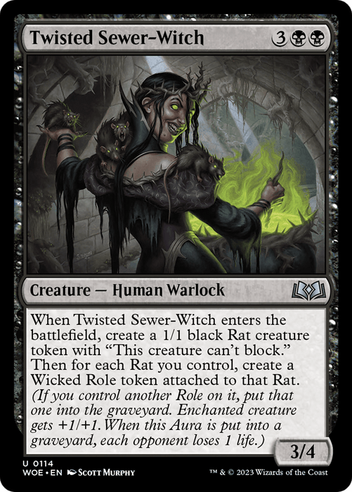 Twisted Sewer-Witch [Wilds of Eldraine]