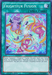 A Yu-Gi-Oh! Spell Card titled "Frightfur Fusion [FUEN-EN025] Super Rare." This Super Rare card boasts a vibrant, magical illustration with various colorful, plush-like monsters swirling around a fusion vortex. The text at the bottom describes its effect, allowing the Fusion Summon of a "Frightfur" monster using materials from the field or graveyard.