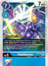 An image of a Digimon Rare trading card titled "Thetismon [BT10-023] [Xros Encounter Pre-Release Cards]." The card features a powerful Aquabeast Digimon with an extended, glowing hand. It includes attributes such as a cost of 7, level 5, and 7000 DP. Special abilities detailed are drawing cards and unsuspending this Digimon under certain conditions. The card is marked "Digimon.