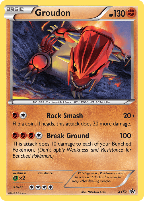 Groudon (XY52) [XY: Black Star Promos]