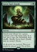 An illustration of the Magic: The Gathering card "Green Sun's Zenith [Double Masters 2022]" from Magic: The Gathering. The card features a lush, green forest with a glowing sun-like figure atop an ancient tree. The text box reads: "Search your library for a green creature card with mana value X or less, put it onto the battlefield, then shuffle. Shuffle Green Sun's Zenith into its owner's library.