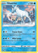 A Pokémon trading card from Sword & Shield: Lost Origin features Glastrier (051/196) [Sword & Shield: Lost Origin], illustrated as a white, majestic horse-like creature with an icy mane and tail, standing on snowy terrain. This Holo Rare card has a yellow border and provides text about its abilities: Freeze Down and Wild Tackle. It also indicates it has 130 HP.