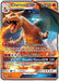A Charizard GX (SM195) [Sun & Moon: Black Star Promos] Pokémon card with HP 250. Illustrated by Mitsuhiro Arita, it depicts a fierce Charizard breathing fire. The Black Star Promo card features moves like "Raging Destruction," "Steam Artillery," and "Dreadful Flames GX." It's a Stage 2 card evolving from Charmeleon, with a Sun & Moon fire-type themed design.