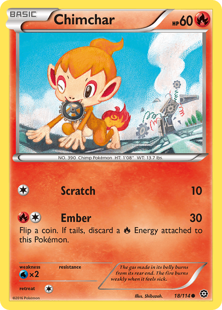 Chimchar (18/114) [XY: Steam Siege]