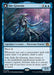 A Magic: The Gathering card titled "Jin-Gitaxias // The Great Synthesis [March of the Machine]" with a mana cost of 3 blue and 2 generic mana. The card art showcases a frightening Legendary Creature with multiple limbs and a metallic appearance. The text describes its abilities, including Ward 2 and drawing cards for casting noncreature spells.