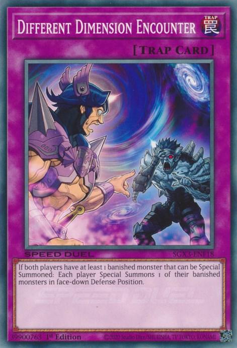 Product: Yu-Gi-Oh! Different Dimension Encounter [SGX3-ENF18] Common trading card titled 