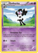 A Pokémon trading card featuring Gothorita, a black and white Psychic-type with blue eyes and pink lips. It stands against a blue sky and grassy landscape background. The card has 80 HP, the moves "Fortunate Eye" and "Smack," and is labeled as Gothorita (40/111) [XY: Furious Fists] from the Pokémon series.