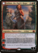 A Magic: The Gathering card titled "Arlinn, the Pack's Hope // Arlinn, the Moon's Fury [Secret Lair: From Cute to Brute]." The mythic card depicts a woman with long brown hair standing with two wolves under a moonlit sky, wearing a red outfit. This legendary planeswalker is number 211/277 and features abilities with +1, -3 values.